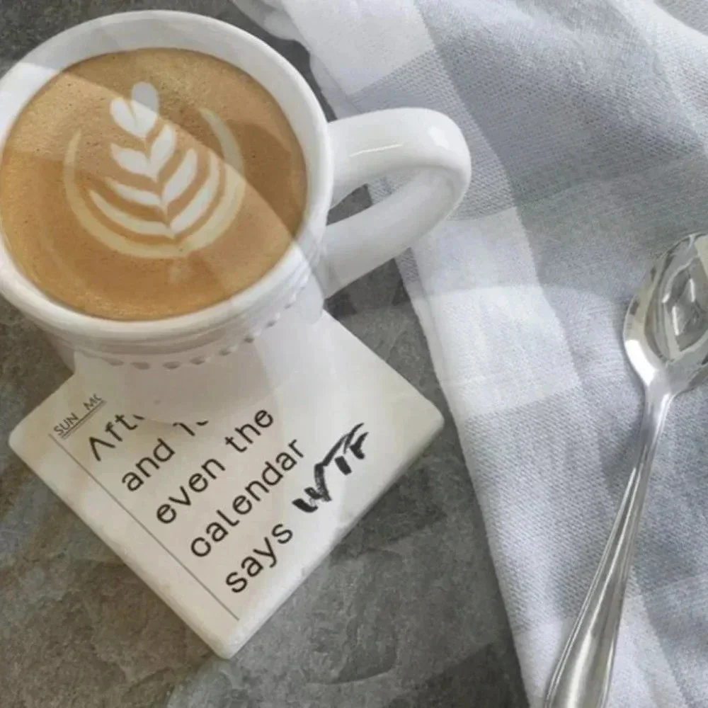 Coasters CALENDAR SAYS WTF DRINK COASTER set of 4